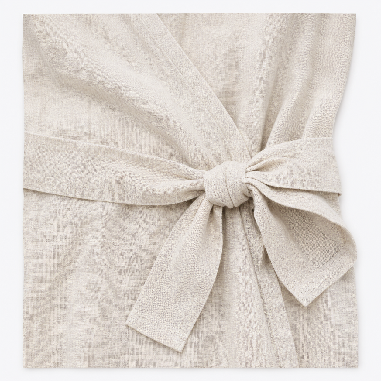 Linen Wrap Dress
